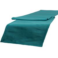 TISCHLÄUFER Samt&Sonders petrol 140/40 cm - Petrol, Textil (40/140cm) - beties Heimtextil