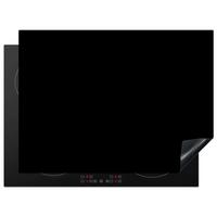 HERDABDECKPLATTE Schwarz - Einfarbig Induktionsmatte 71x52 cm - Schwarz, Kunststoff (71/52/0.2cm) - MuchoWow