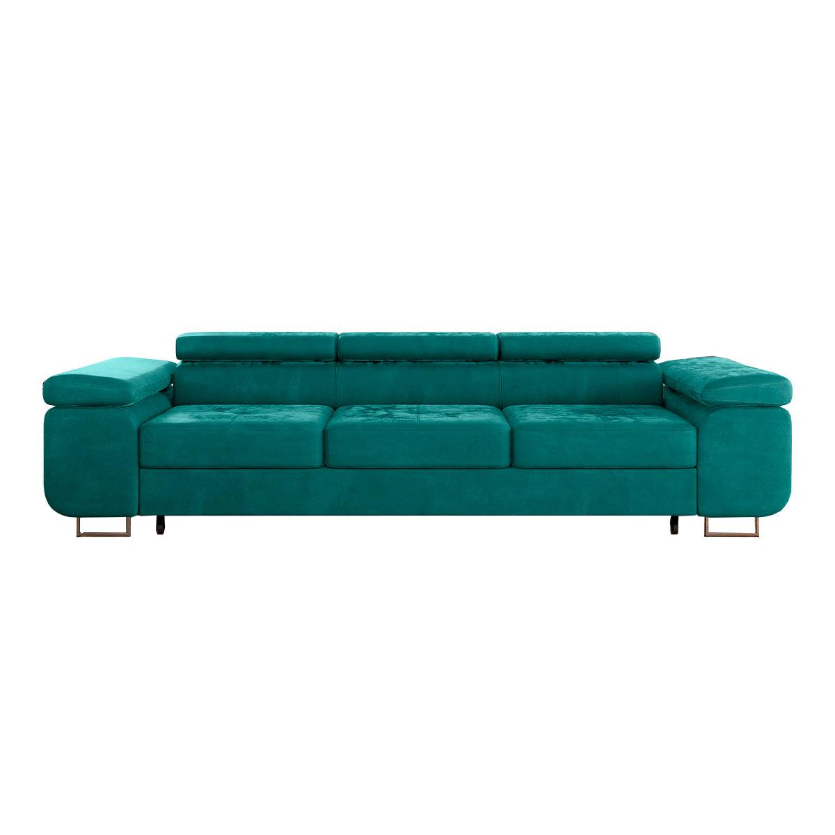 SCHLAFSOFA Wilson 3 Sitzplätze Tannengrün - Grün, Holzwerkstoff (275/69/100cm) - Petits-meubles