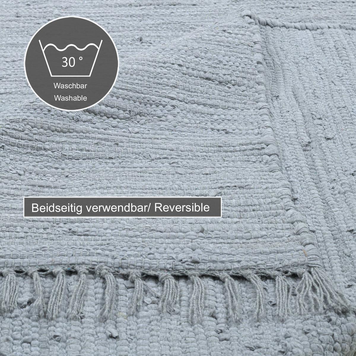 FLECKERLTEPPICH Chindi 160x230 cm - Grau, Textil (160/230cm) - Rug and Roll