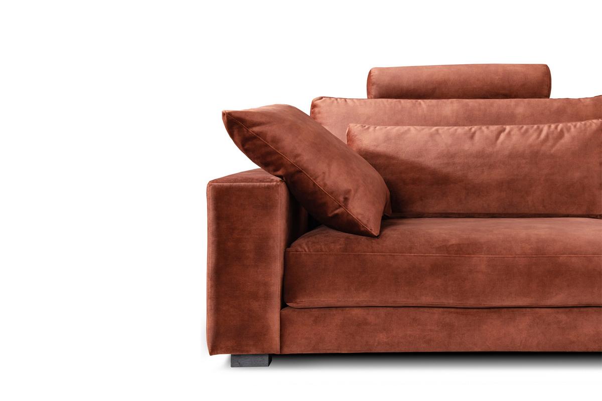ECKSOFA ETICO Braun Velvet - Schwarz/Braun, Textil (513/330cm) - KAWOLA