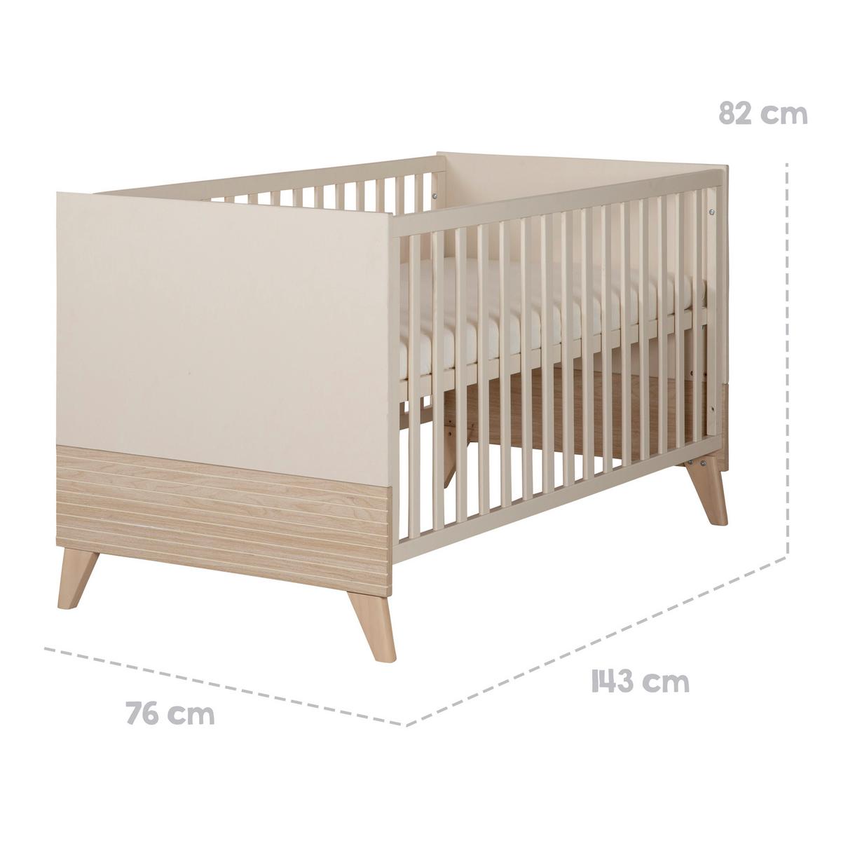 BABYMÖBEL-SET Sidney 2-teilig - Kaschmir, Holz/Holzwerkstoff (110/98/75cm) - Roba