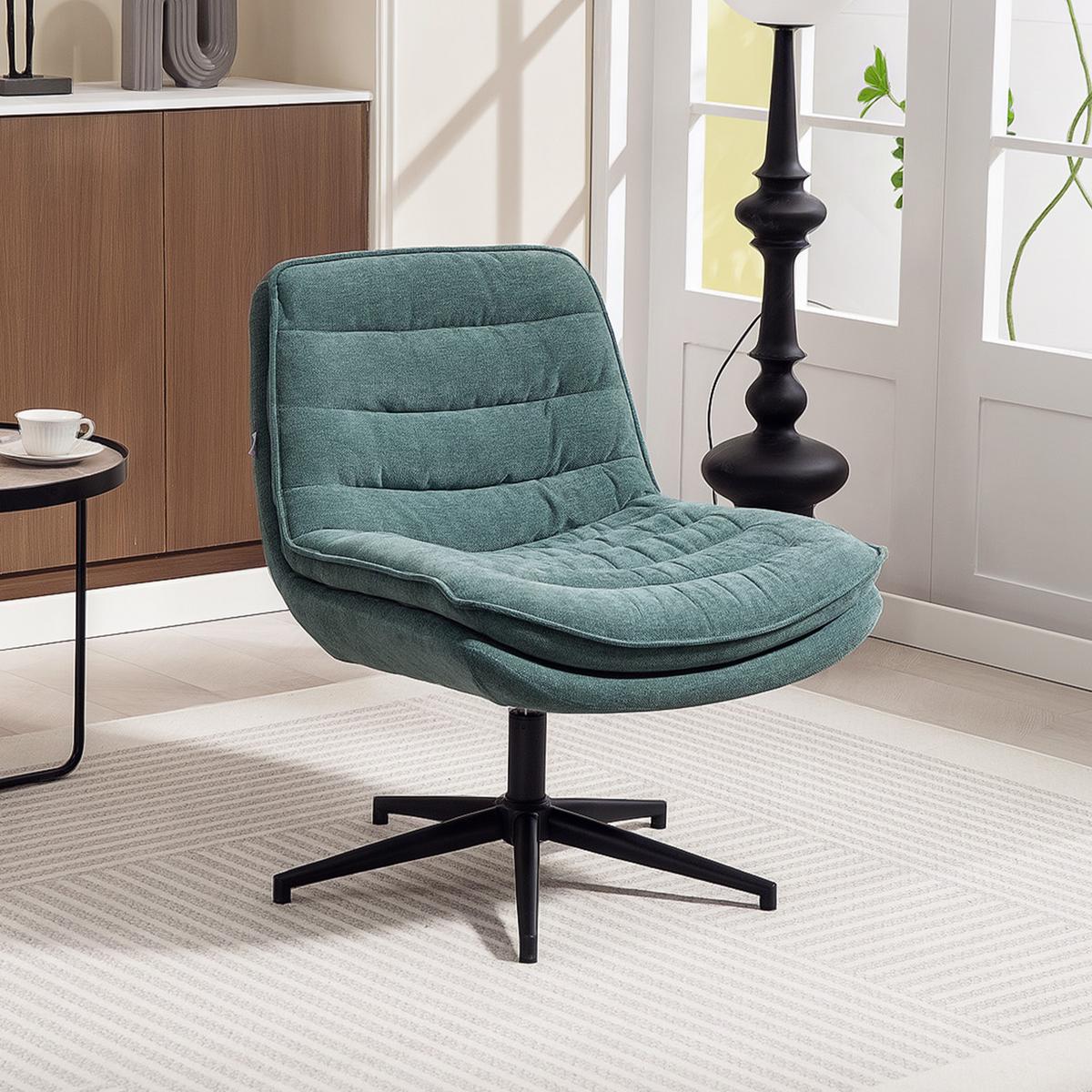 BÜROSTUHL Polyester Schaumstoff Dunkelgrün - Dunkelgrün, Kunststoff (65.5/80/76cm) - HOMCOM
