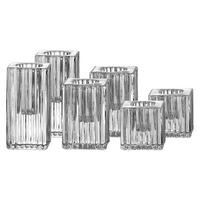 KERZENHALTER Candela transparent 4 / 6 / 8 cm 6-tlg. - Transparent, Glas (2/2/2cm) - Ritzenhoff Breker