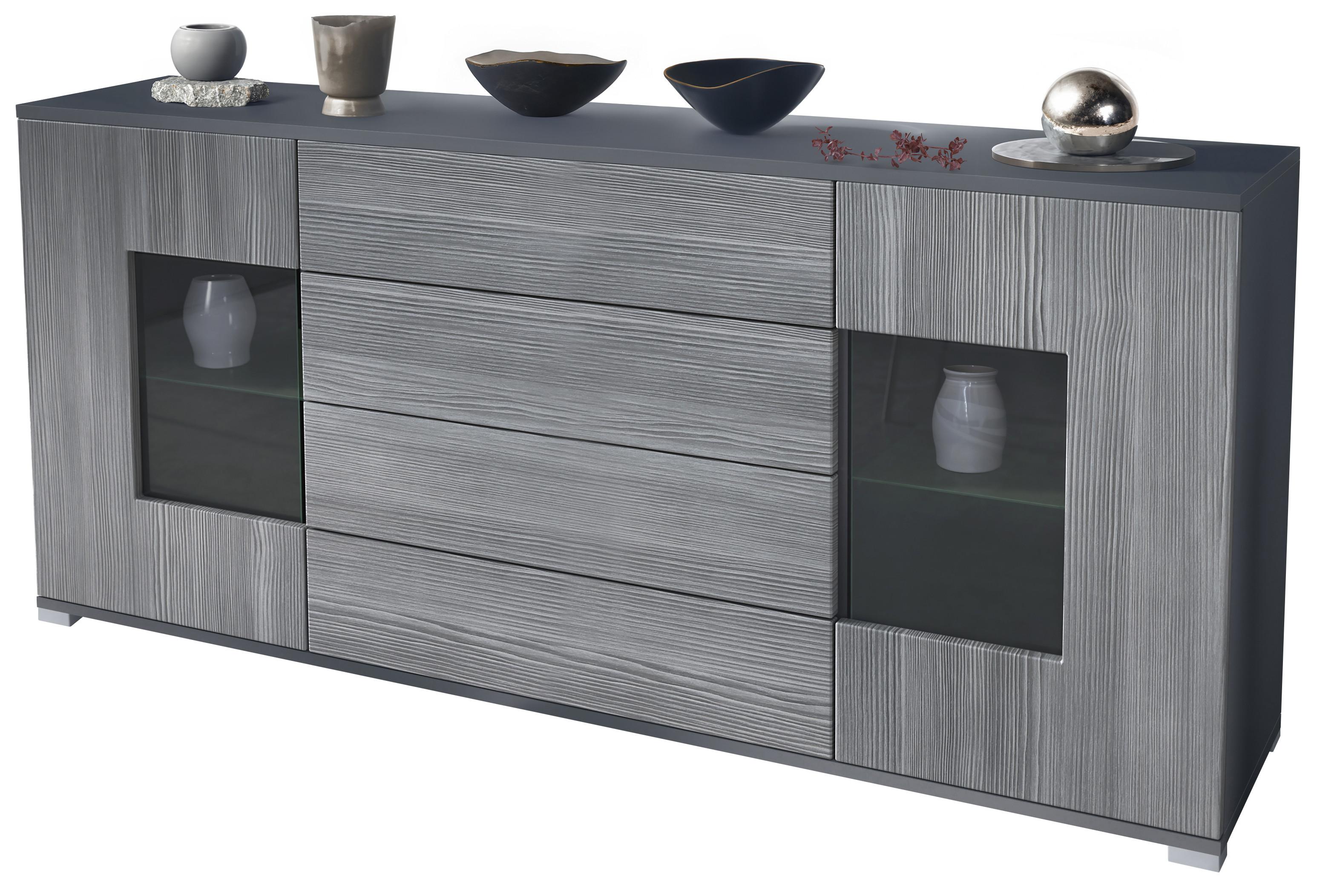 SIDEBOARD Grömitz Avola-Anthrazit - Anthrazit, Holzwerkstoff (166.5/75.5/35cm) - Vladon