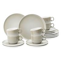 KAFFEESERVICE Sento Home Aura cream 18-tlg. - Creme, Keramik (24/18.1/43cm) - Seltmann Weiden