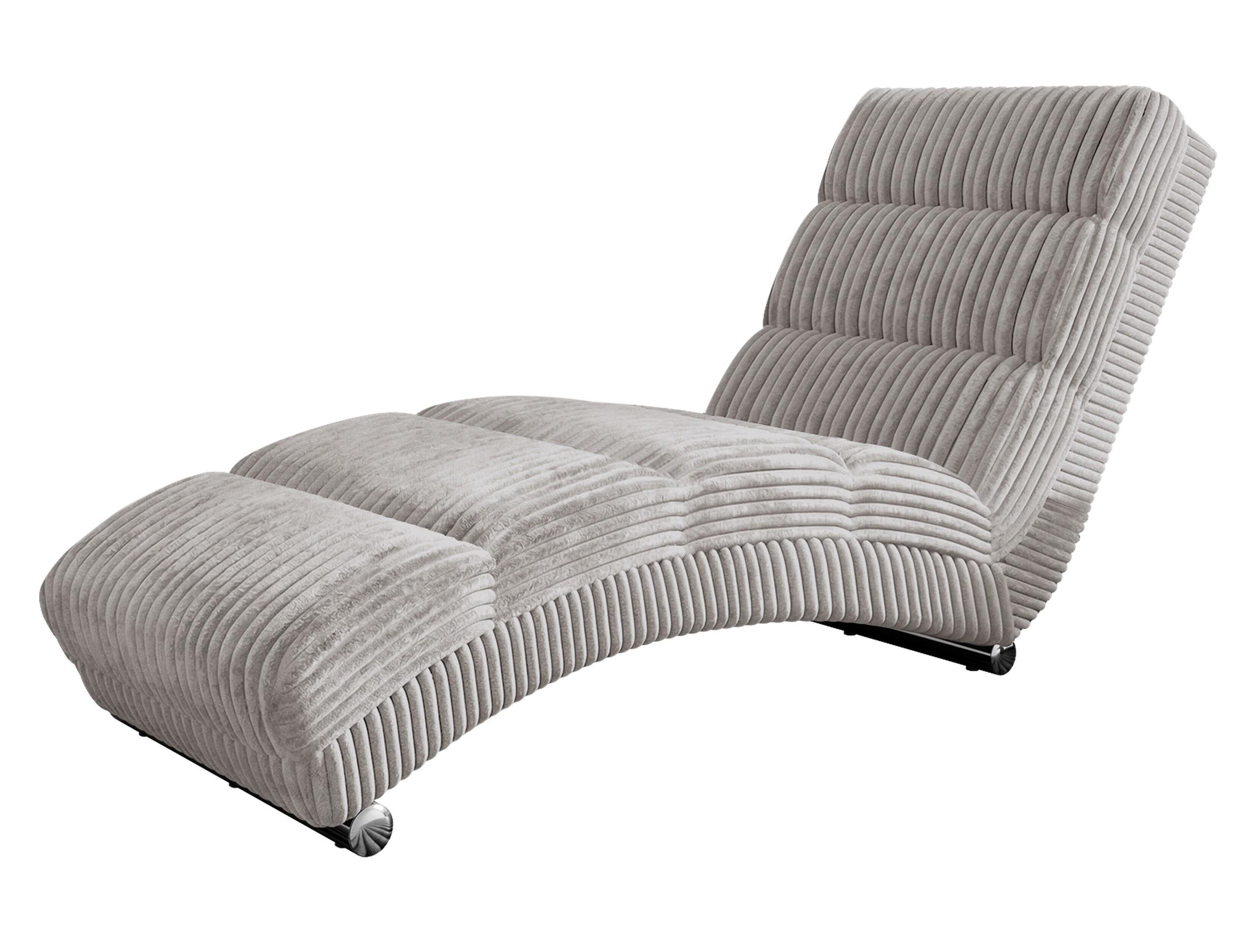 RELAXLIEGE Holiday Cord Bis - Chromfarben/Hellgrau, Holz/Textil (62/84/180cm) - MIRJAN24