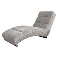 RELAXLIEGE Holiday Cord Bis - Chromfarben/Hellgrau, Holz/Textil (62/84/180cm) - MIRJAN24