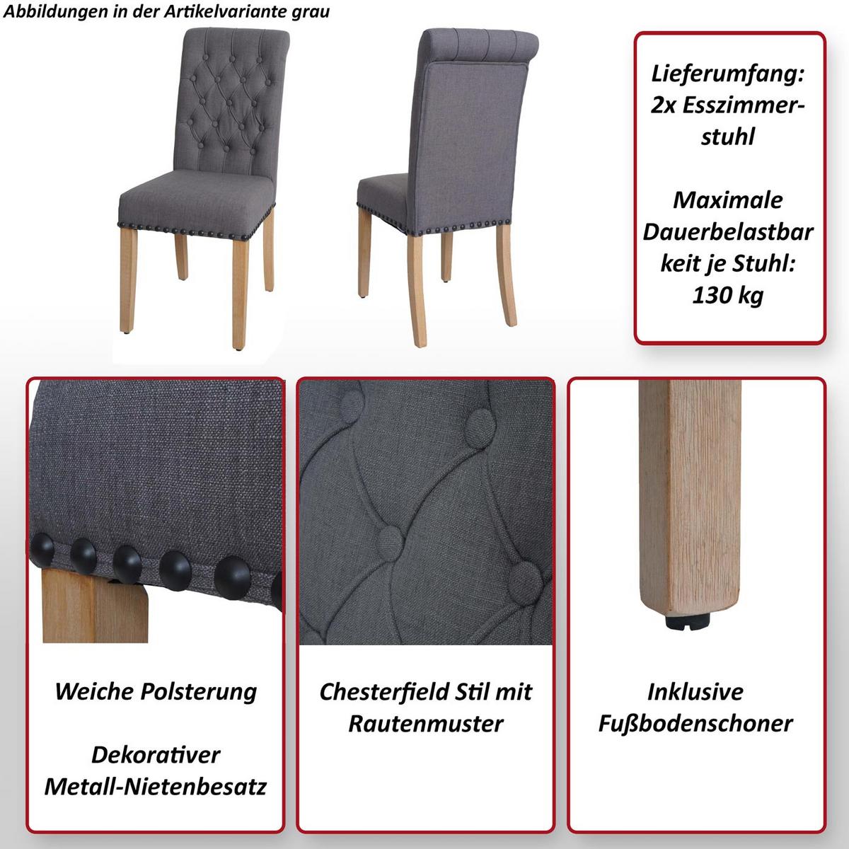 ESSZIMMERSTUHL Weiß - Weiß, Textil (45/100/60cm) - MCW
