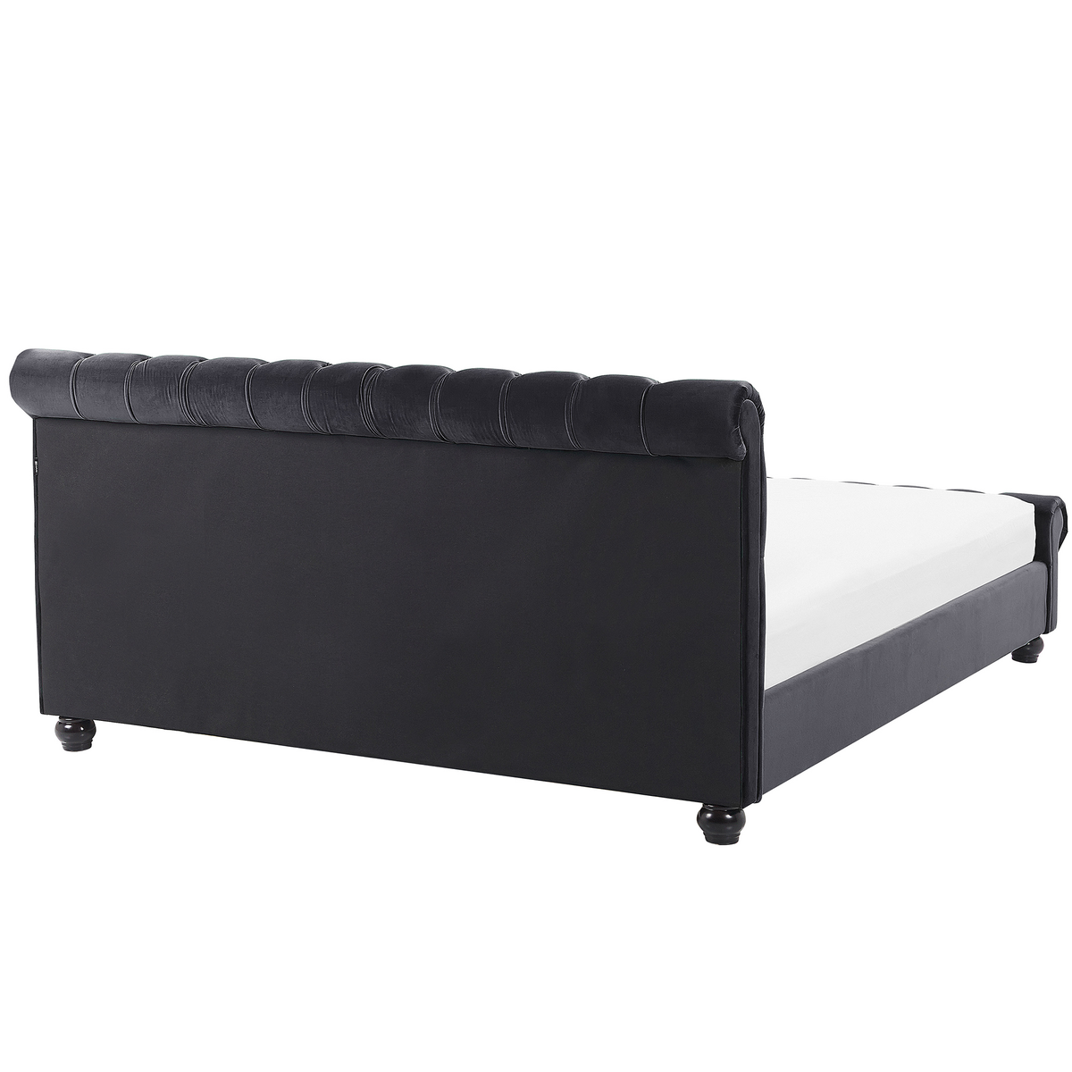 POLSTERBETT 180/200cm Schwarz Avallon - Schwarz, Textil (180/200cm) - Beliani