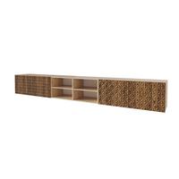 LOWBOARD VIRA-W 3x100x40x40 cm - Artisan / Katania - Eiche Wotan, Holzwerkstoff (300/40/40cm) - ALTDECOR