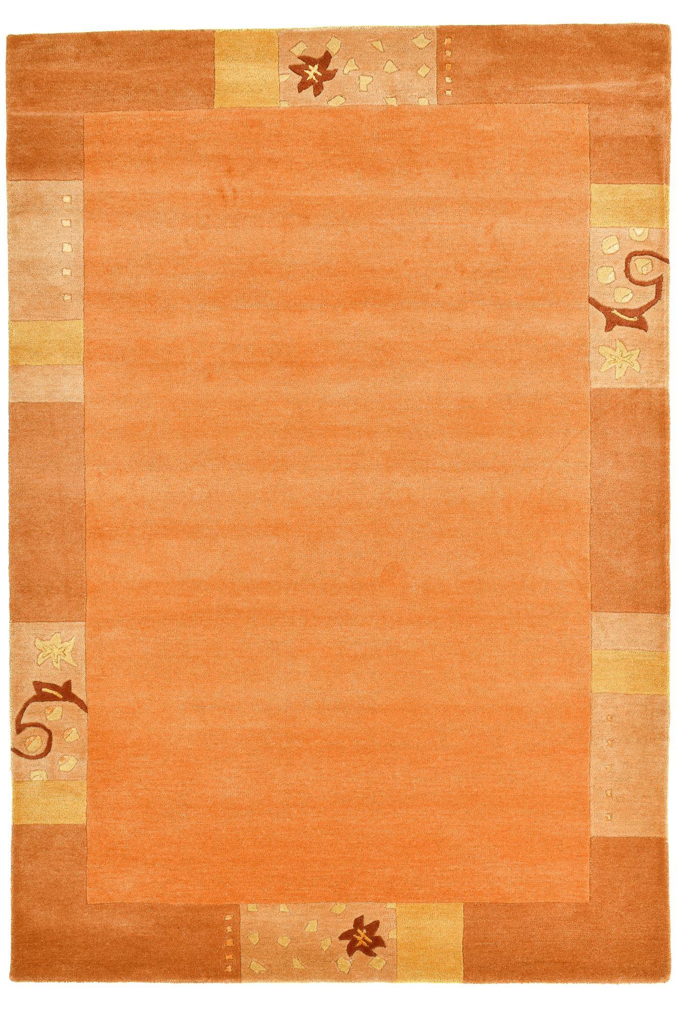 HANDTUFTTEPPICH Royal Ganges 160x230 cm - Terracotta, Textil (160/230cm) - THEKO