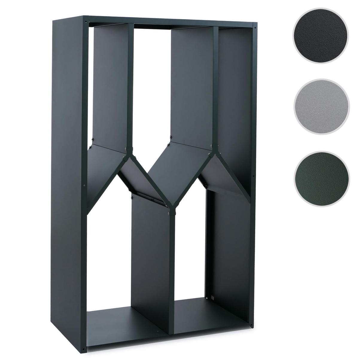 BRENNHOLZLAGER Grün - Grün, Metall (95/160/50cm) - MCW