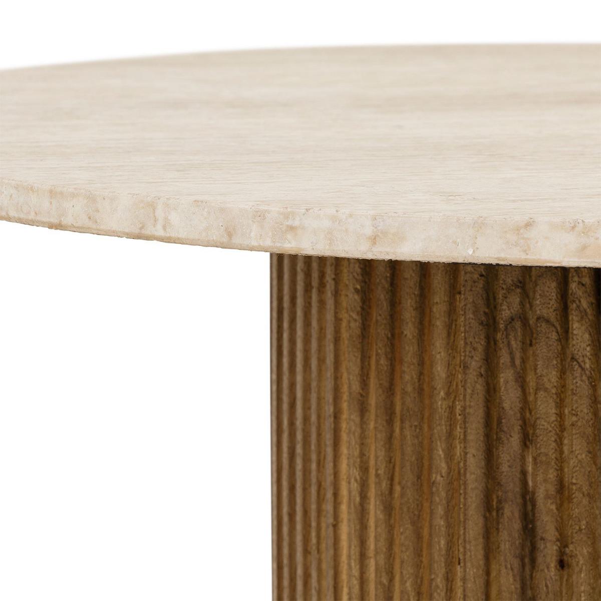 COUCHTISCH MANDI braun/beige - Beige/Braun, Holz/Naturmaterialen (60/60/42cm) - IDIMEX