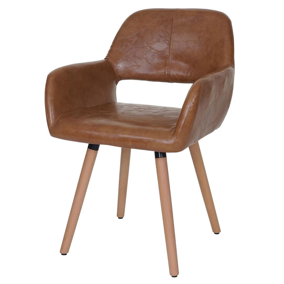ESSZIMMERSTUHL Braun 6er-Set - Braun, Textil (56/78/57cm) - MCW