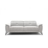 SOFA AVENA 3-Sitzer, hellgrau - Hellgrau, Holzwerkstoff/Textil (204/80/108cm) - Wozimo
