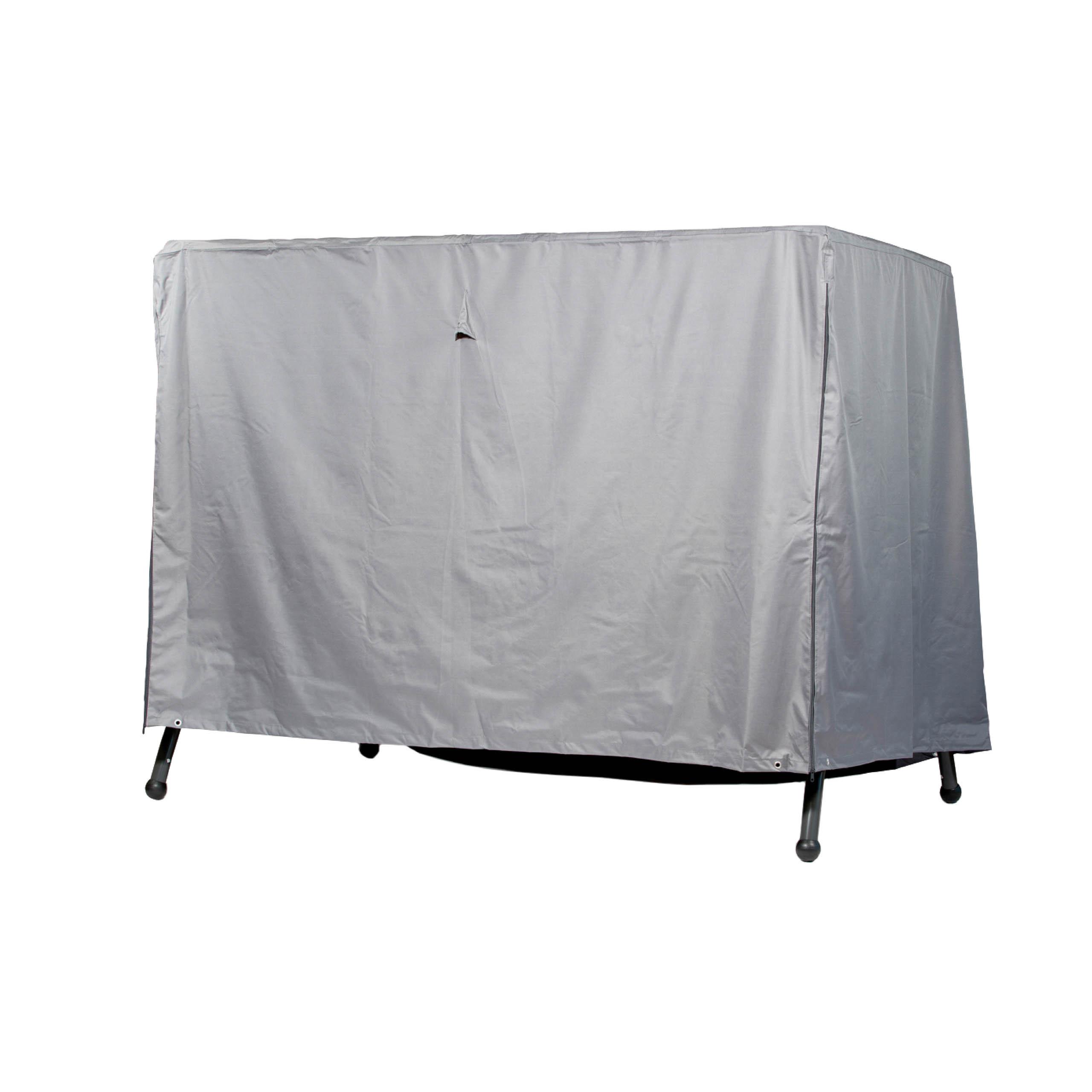 SCHUTZHÜLLE für Hollywoodschaukel / Gartenschaukel SHP-20024 - Grau, Kunststoff (220/150/160cm) - mehr Garten