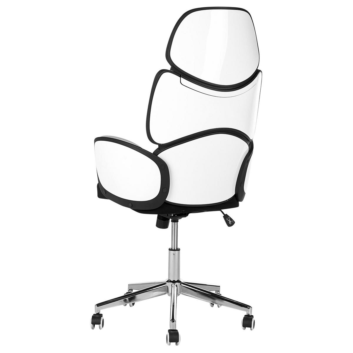 BÜROSTUHL Kunststoff Grau Splendid - Grau, Kunststoff/Textil (74/118/49cm) - Beliani