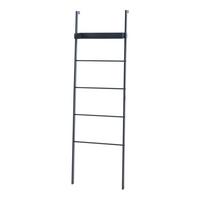 LEITERREGAL Øksnes - Schwarz, Metall (50/160/27.5cm) - [en.casa]
