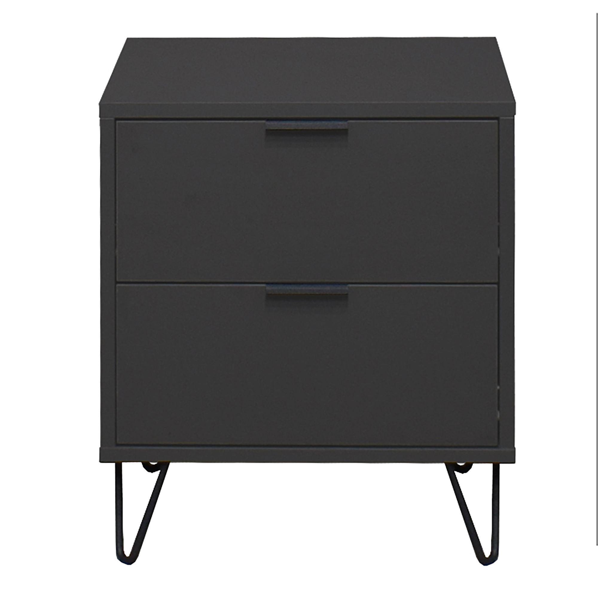 KOMMODE Erna 51x45x62 Anthrazit matt Lack - Anthrazit, Holzwerkstoff (51/62/45cm) - 58aufmkessel
