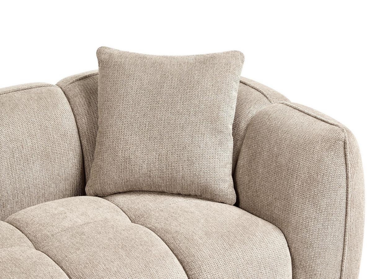 2-SITZER-SOFA Stoff Taupe Ness - Taupe, Textil (170/68/85cm) - Beliani