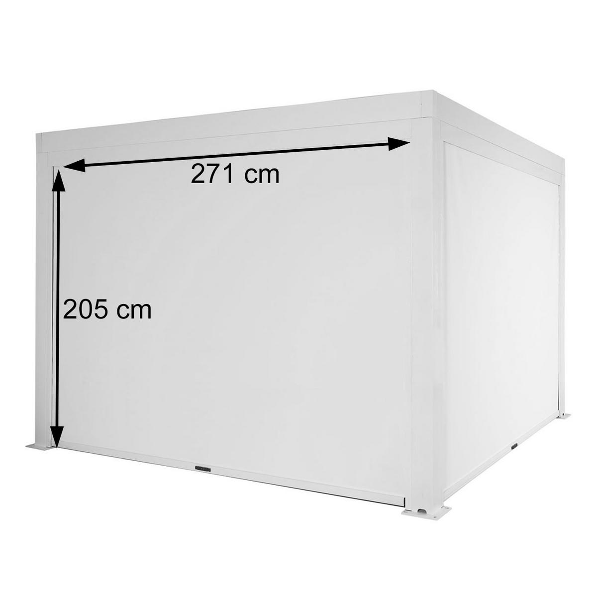 SEITENWAND FÜR PERGOLA Anthrazit - Anthrazit, Textil (271/205/1cm) - MCW