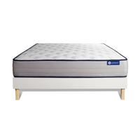 BETT Actimemo form Memory-Schaum 120 x 210 cm h3 - Kit Bettgestell Weiß - Beige/Weiß, Karton/Holz (120/210cm) - ACTISOM