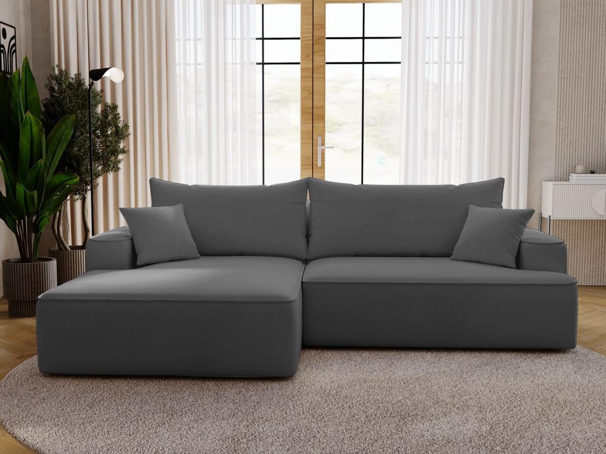 ECKSOFA California Grau Links - Grau, Holz/Textil (165/270cm) - Graingold
