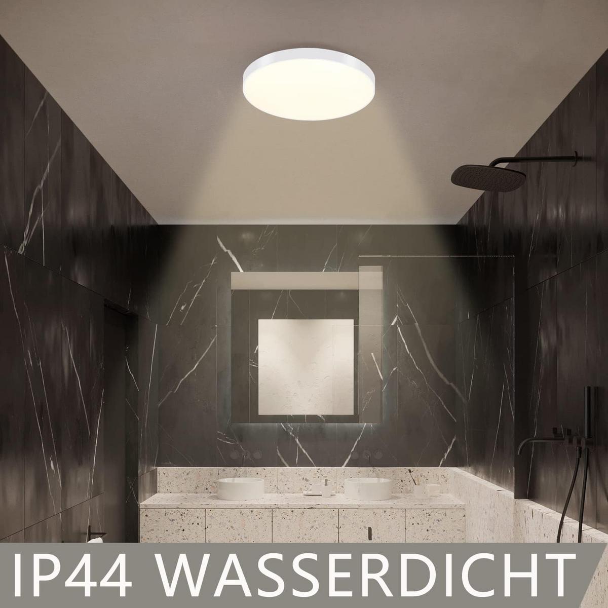DECKENLEUCHTE Cassiopeia 21/21/5.7 cm - Weiß, Kunststoff (21/21/5.7cm) - ZMH