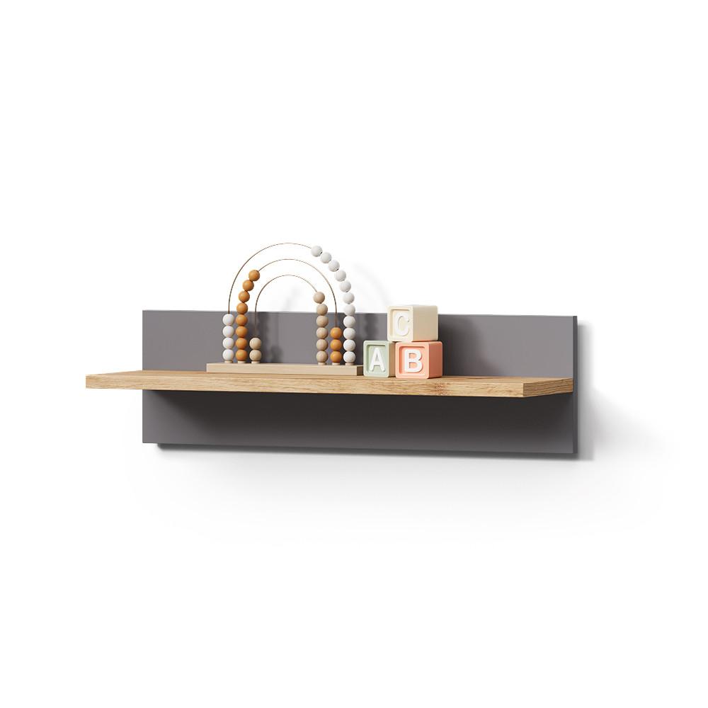 WANDREGAL Mailo Grau/Artisan 70 x 20 cm - Eiche Artisan/Grau, Holzwerkstoff (70/20/18.4cm) - Livinity®
