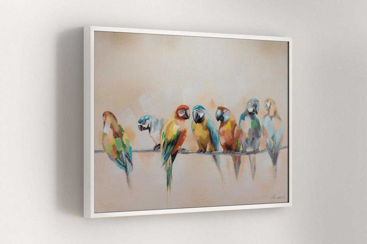 ACRYLBILD HANDGEMALT 120/90 cm - Multicolor, Holz/Textil (120/90cm) - KUNSTLOFT