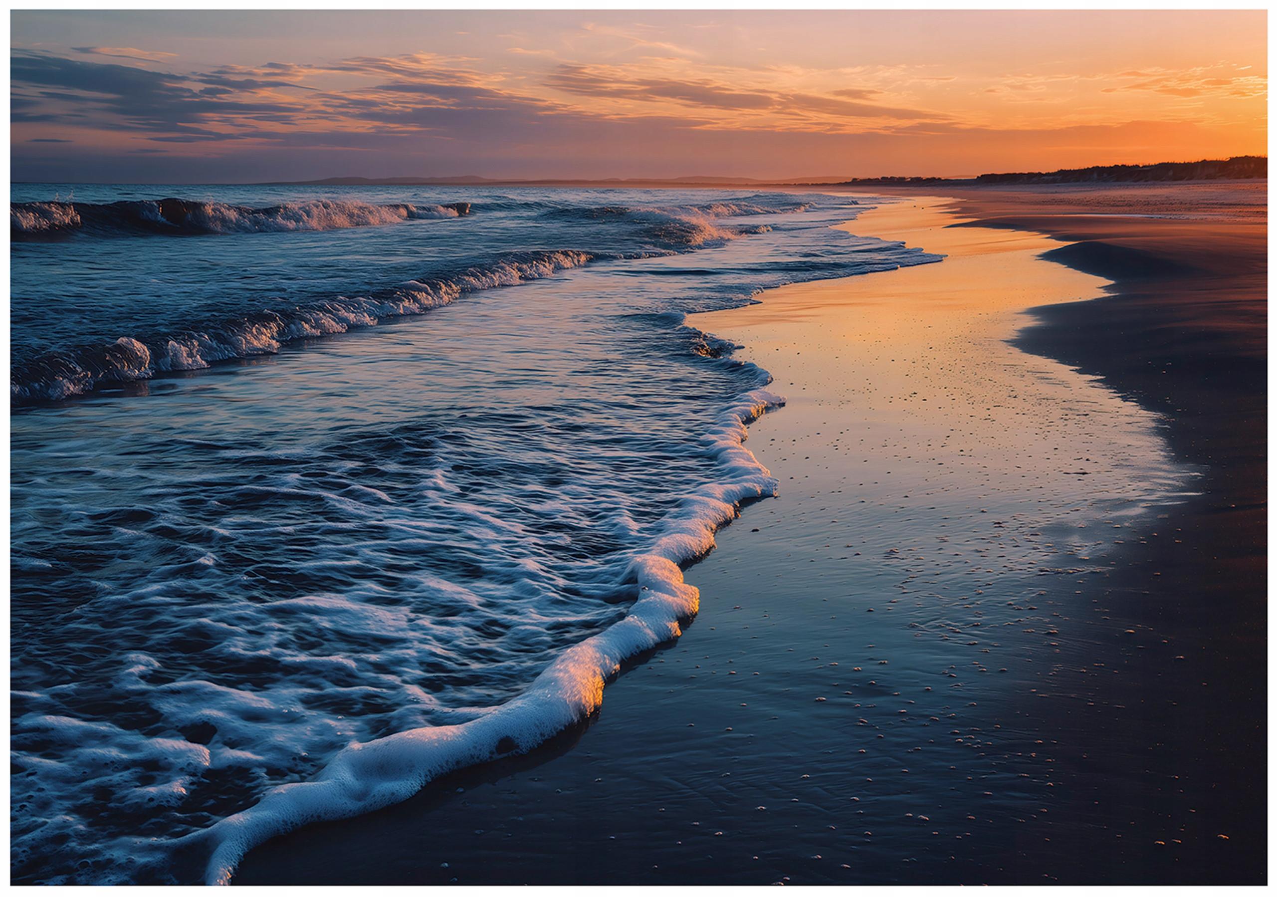 FOTOTAPETE Strand Meer Blau 200x140 cm - Multicolor, Papier (200/140cm) - Wallarena