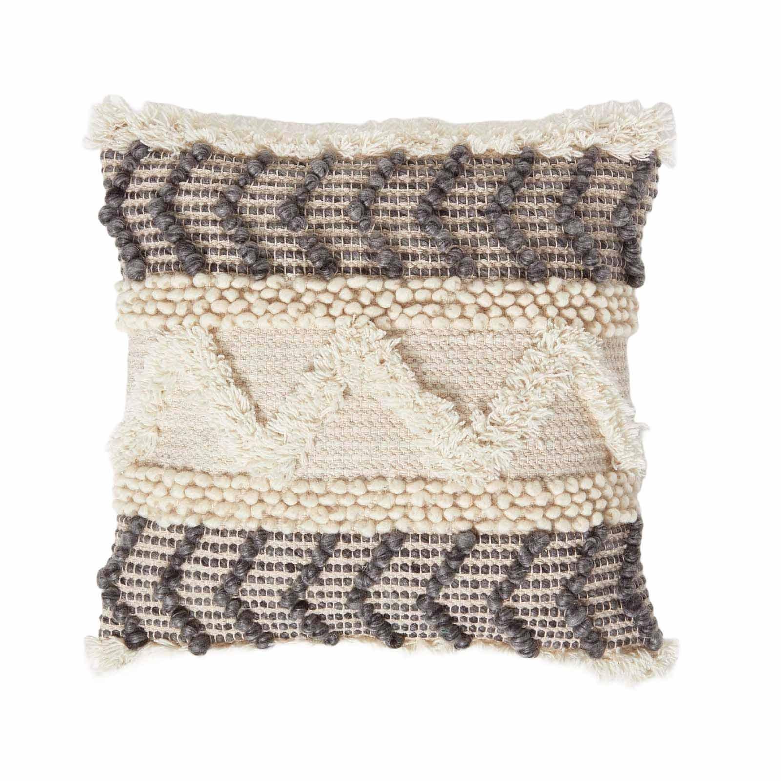 KELIM-KISSEN Lindi 45/45 cm - Creme, Textil (45/45cm) - Homescapes