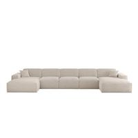 WOHNLANDSCHAFT Celes Premium Xl Sven - Weiß, Holzwerkstoff/Textil (462/73/165cm) - Fun Möbel