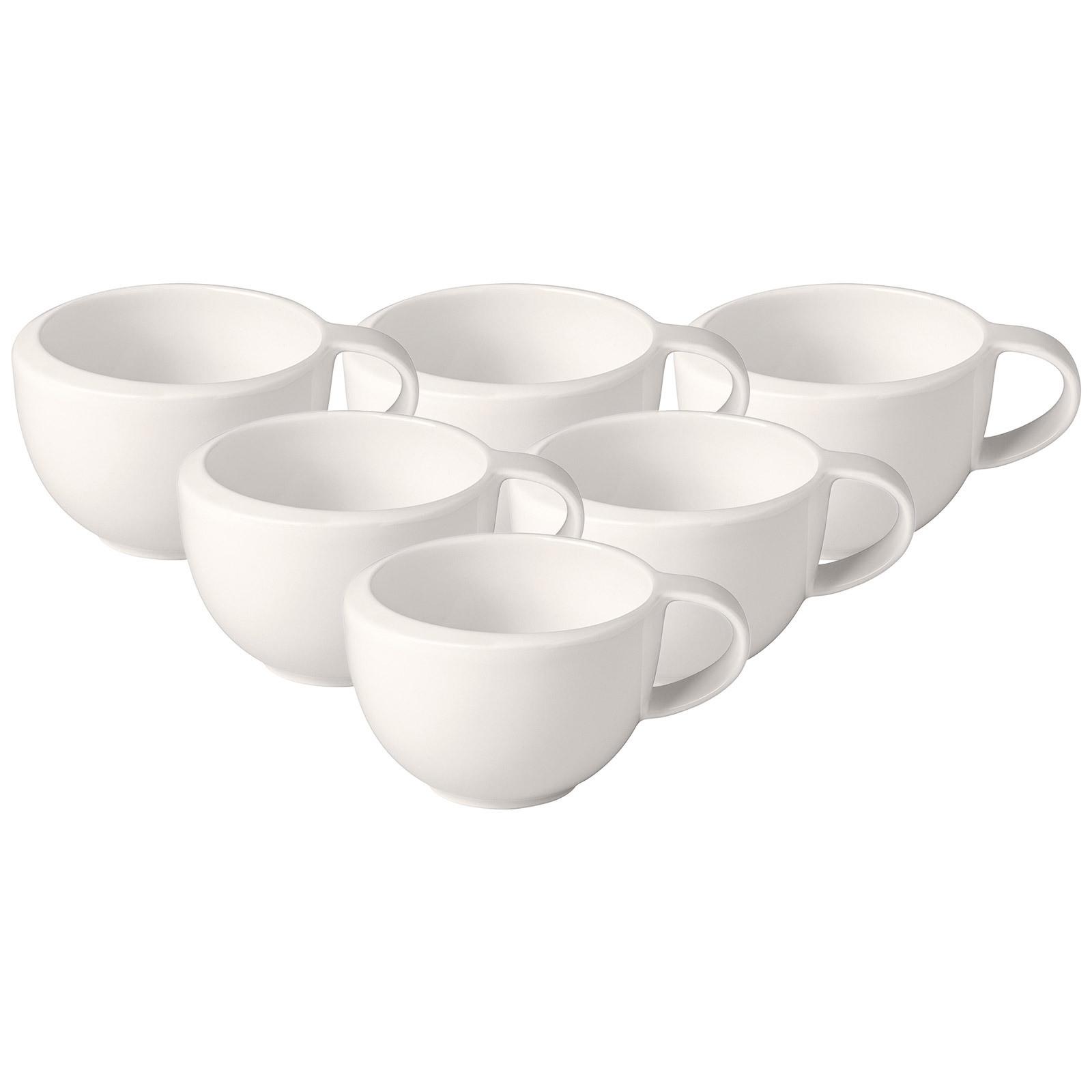 MOKKA-/ ESPRESSOTASSE NewMoon weiß 50 ml 6er Set - Weiß, Keramik (0.05L) - Villeroy & Boch