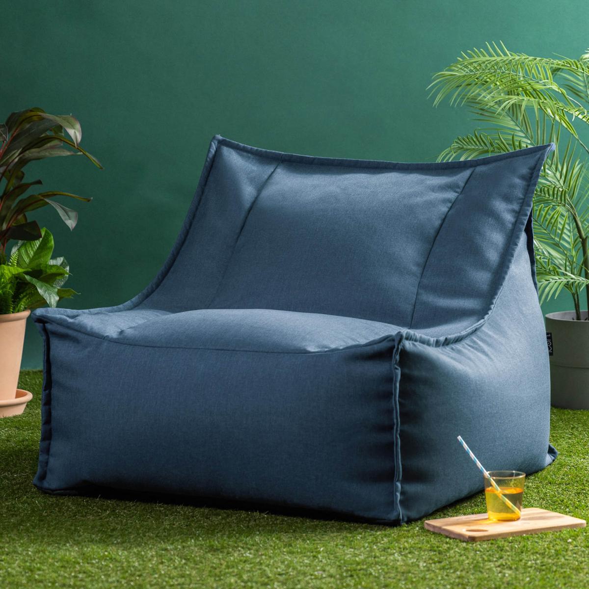 SITZSACK Outdoor Alto - Blau, Textil (94/75/94cm) - icon