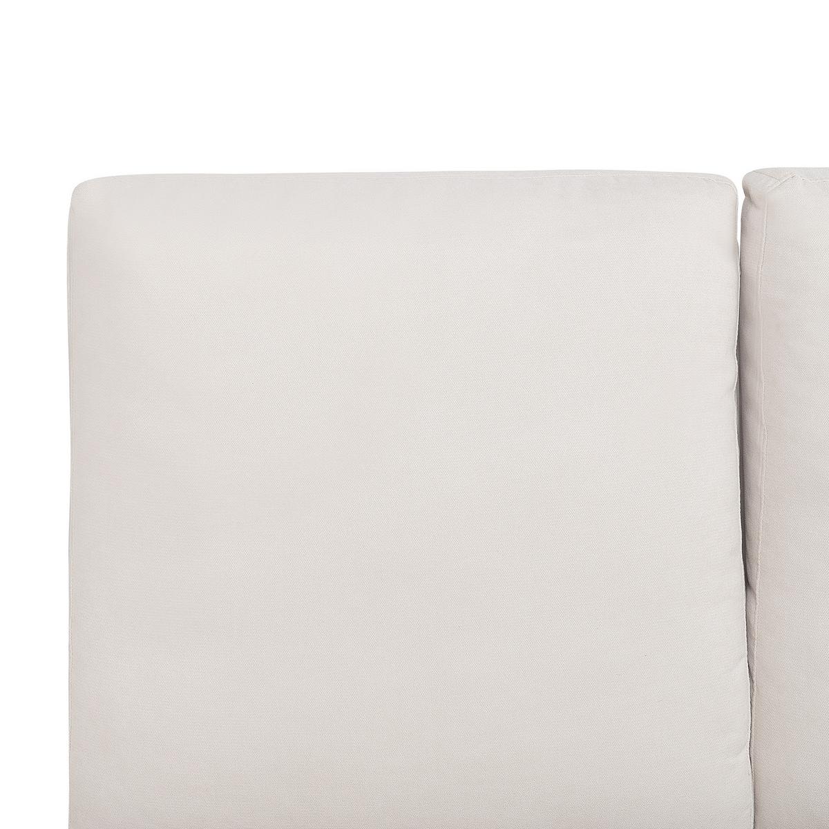 POLSTERBETT 140/200cm Helles Beige Melle - Beige, Naturmaterialien/Textil (140/200cm) - Beliani