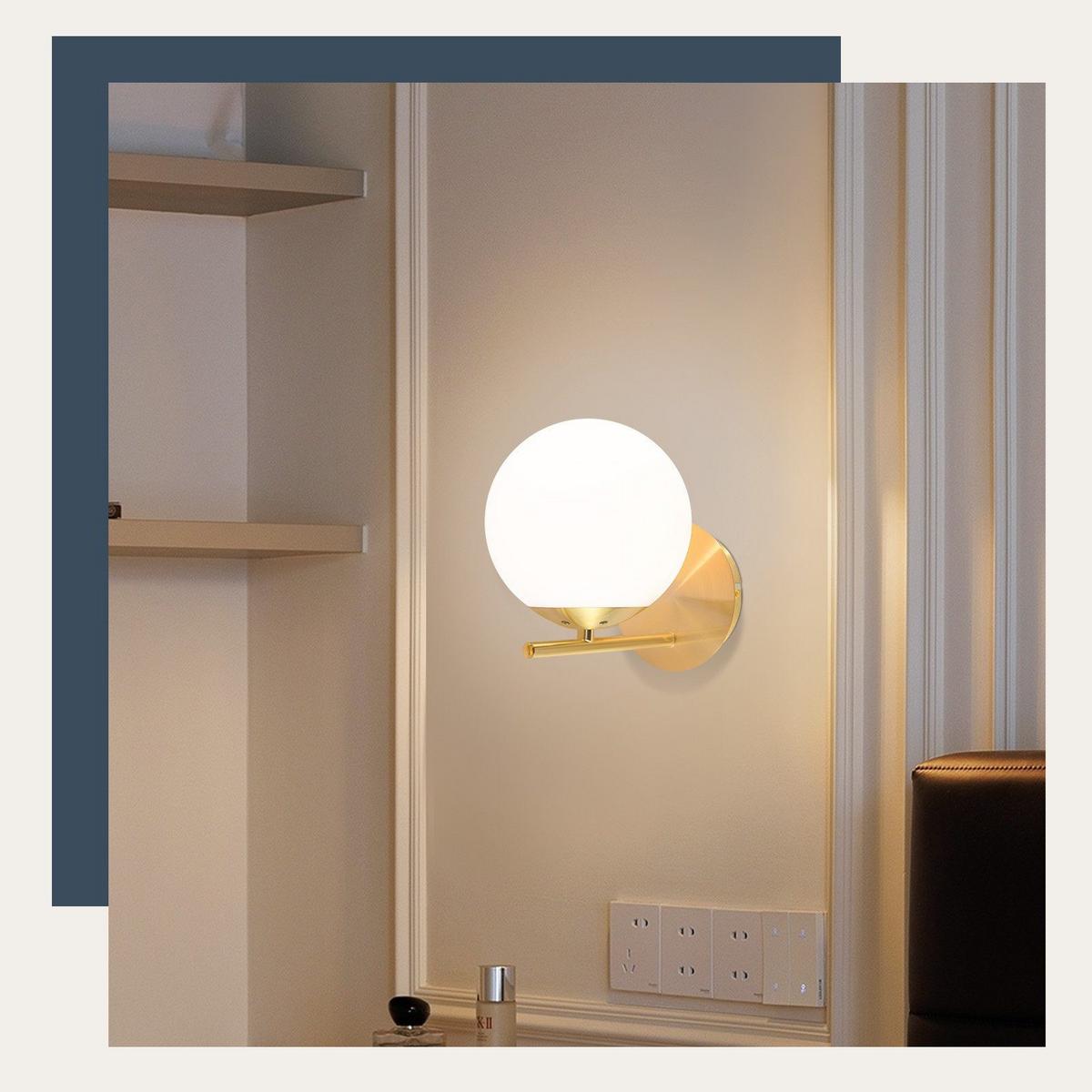 WANDLEUCHTE Quelle - Goldfarben, Metall (12/20/20cm) - Nettlife
