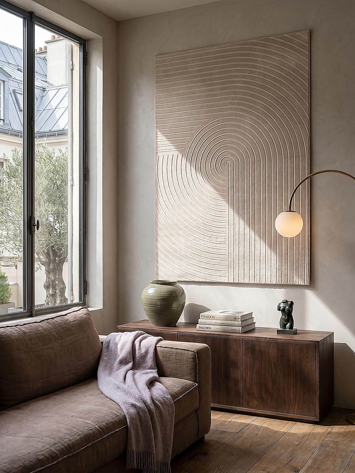 TEPPICHLÄUFER Geometrisch ERESMA Polyester Beige 80 x 150 cm - Beige, Textil (80/150cm) - KADIMA DESIGN