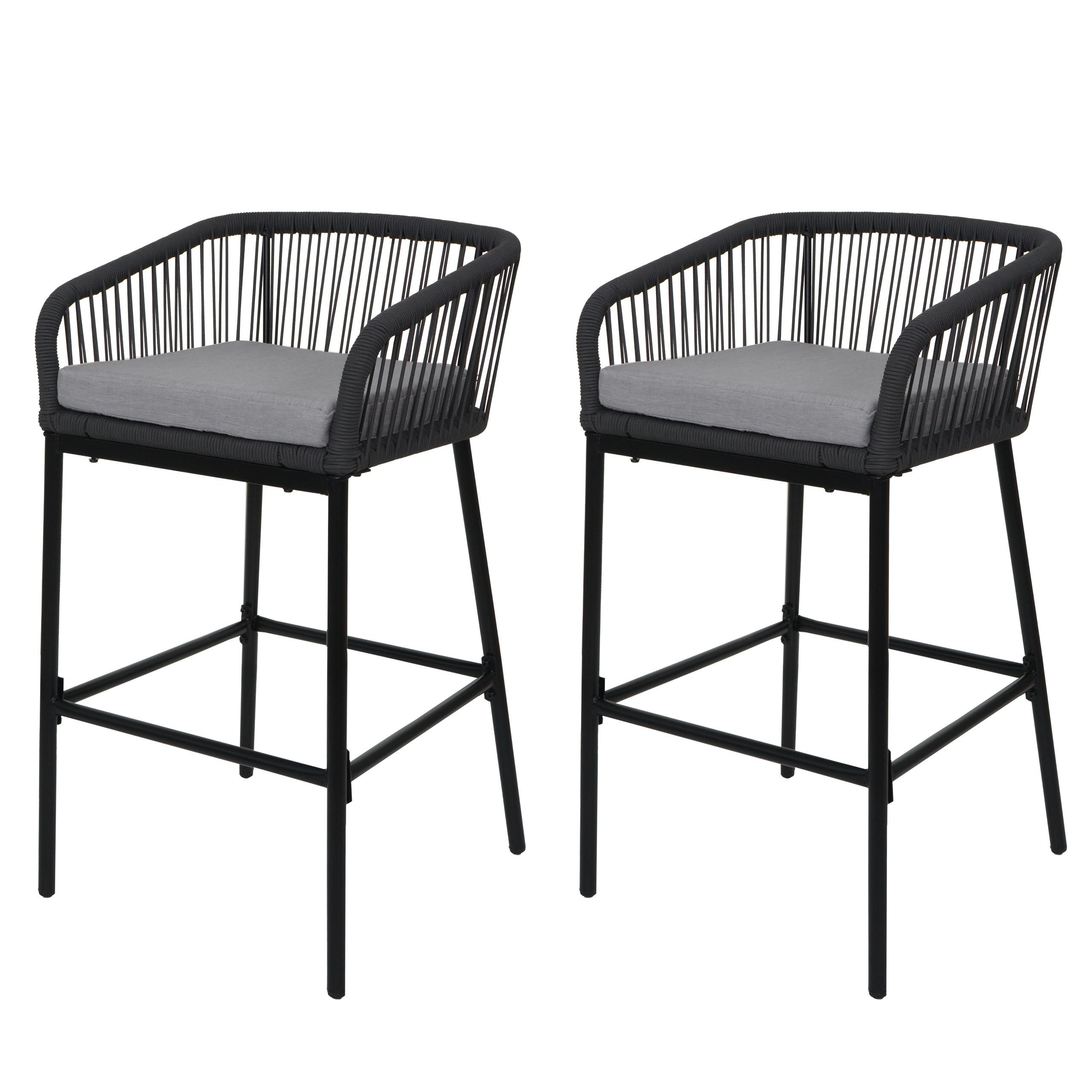 BARHOCKER Anthrazit, Hellgrau - Anthrazit/Hellgrau, Metall (51/92/53cm) - MCW