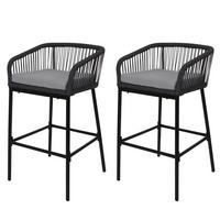 BARHOCKER Anthrazit, Hellgrau - Anthrazit/Hellgrau, Metall (51/92/53cm) - MCW