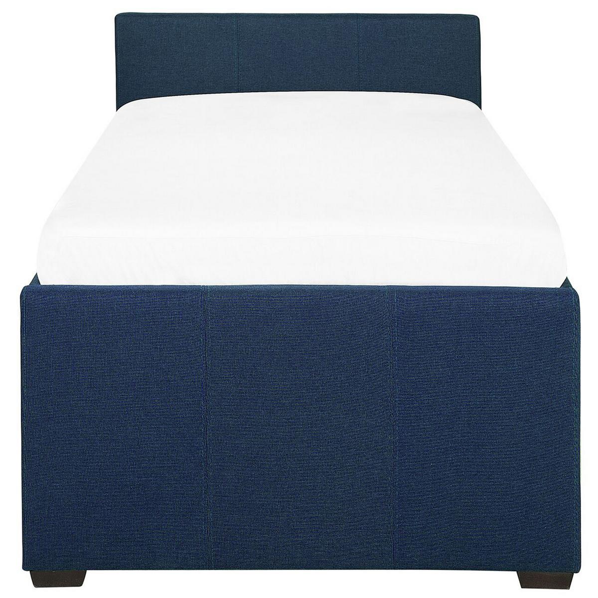 TAGESBETT 80/200cm Marineblau Marmande - Blau, Textil (80/200cm) - Beliani
