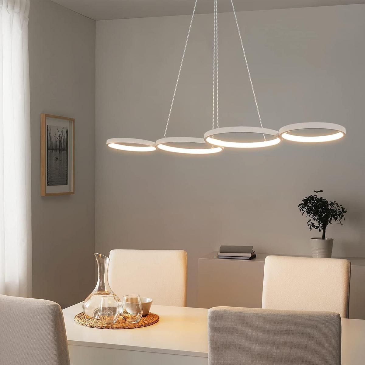 PENDELLEUCHTE Sphäre 88/32/160 cm - Weiß, Metall (88/32/160cm) - Nettlife