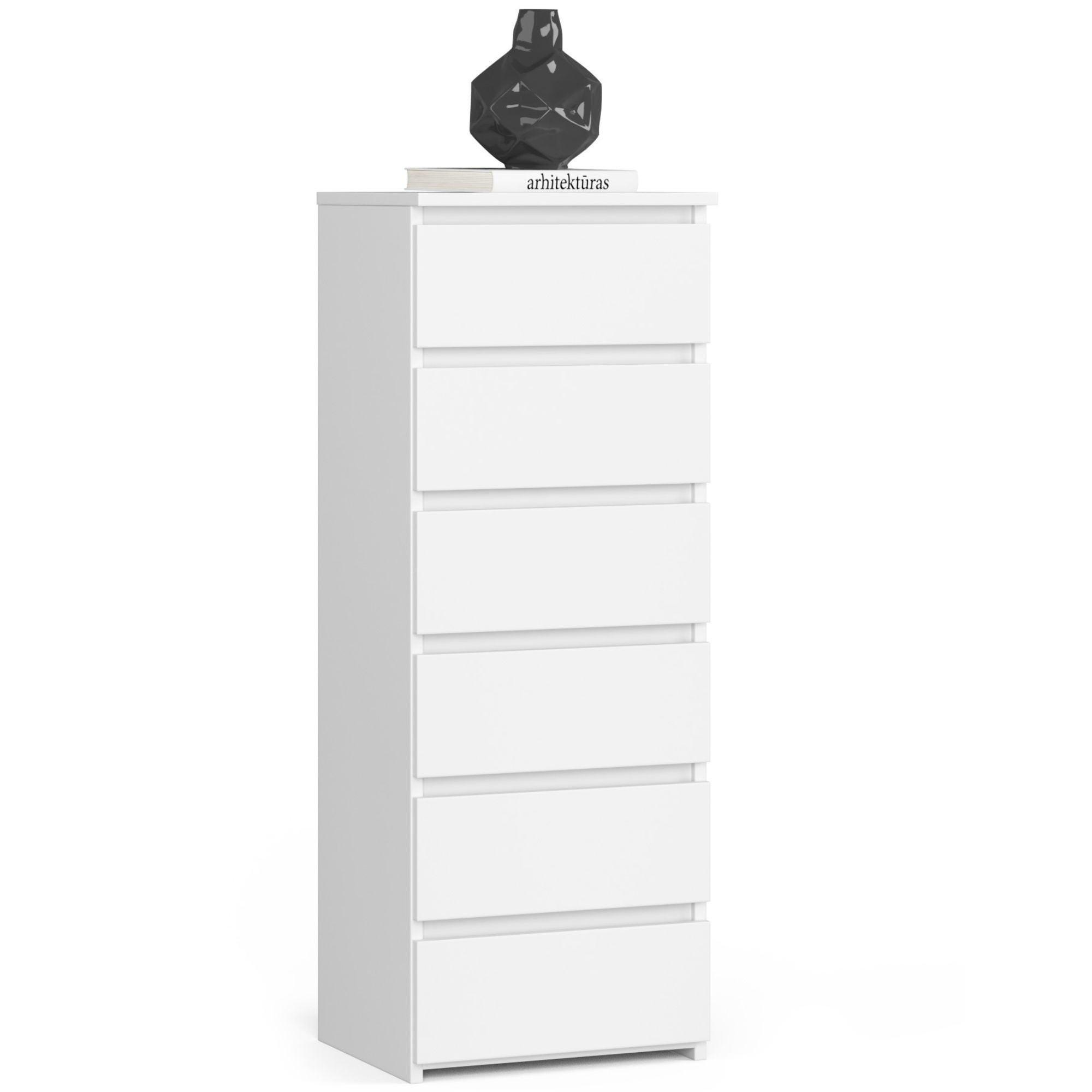 KOMMODE Weiß 109/40/35 - Weiß, Holzwerkstoff (40/109/35cm) - RAUMHIRSCH FURNITURE