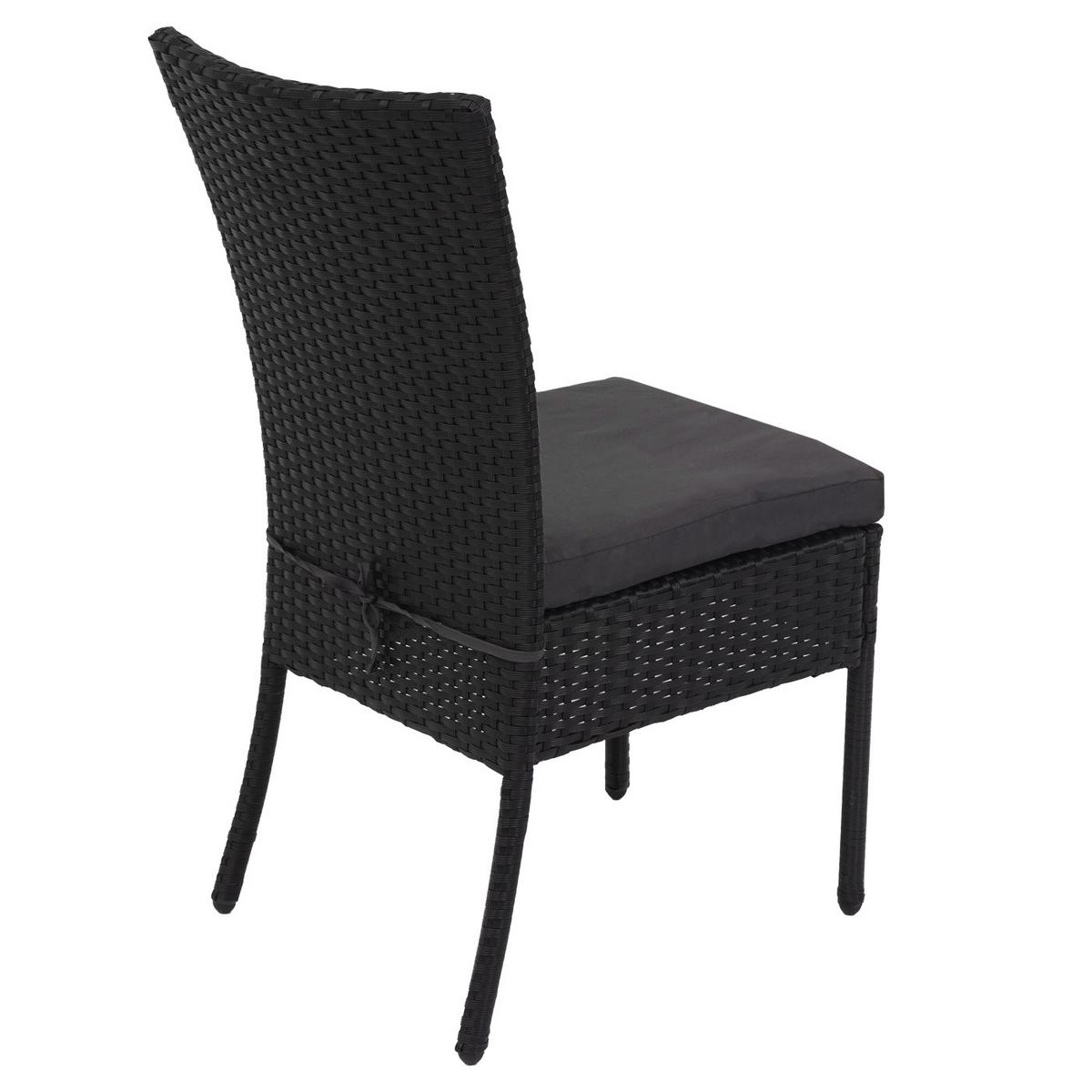 GARNITUR Schwarz, Anthrazit 5-teilig-Set - Anthrazit/Schwarz, Kunststoff - MCW