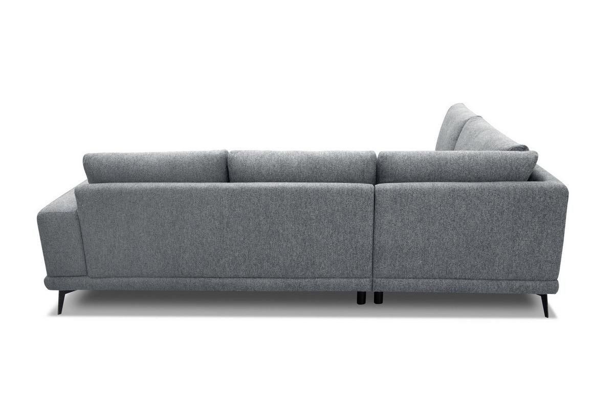 ECKSOFA MEDIOLANE 5-Sitzer, grau - Grau, Holzwerkstoff/Textil (219/282cm) - Wozimo