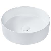 AUFSATZWASCHBECKEN 40 cm Weiß Tebar - Weiß, Keramik (40/12/40cm) - Beliani