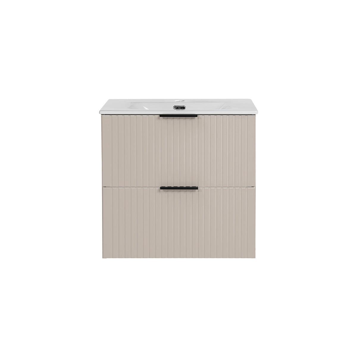 WASCHTISCH 60.2cm Adriel Kaschmir - Beige, Holzwerkstoff (60.2/57/46cm) - Petits-meubles