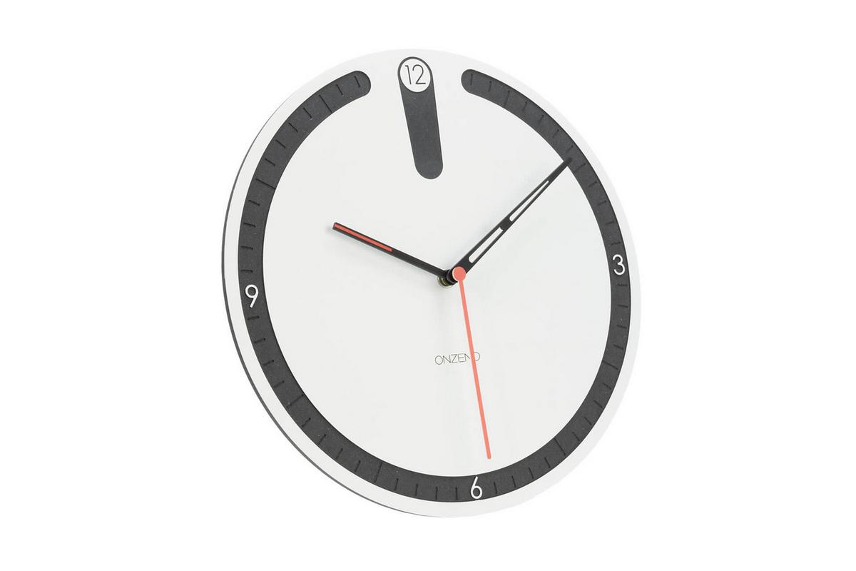 WANDUHR Design Weiß 29/29 cm - Weiß, Holzwerkstoff (29/29/1cm) - ONZENO