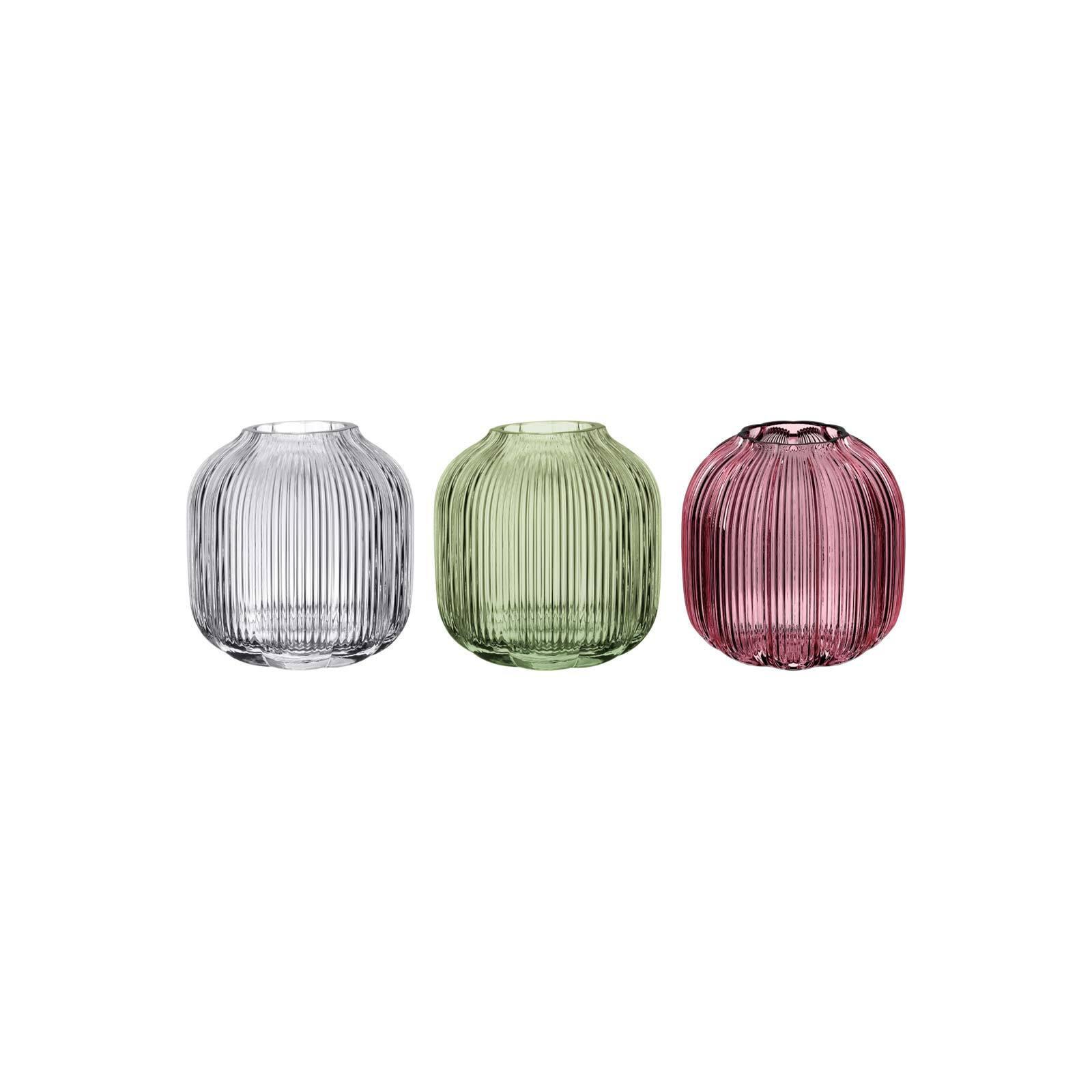 VASEN-SET Fleur bunt 11 cm 3-tlg. - Multicolor, Glas (11/11cm) - Villeroy & Boch